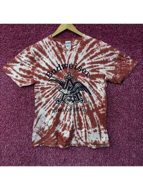 Junk Food Budweiser King Of Beer Eagle Graphic Tie-Dye Tee Medium